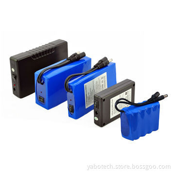 12V lithium ion rechargeable battery pack for CCTV/IP camera/LED panel/car camera recorder